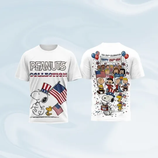 Discover Premium Snpy 250th Anniversary Peanuts Collection T-Shirt