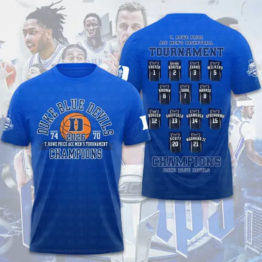 Discover Blue Devils Men’s Basketball 3D T-Shirt