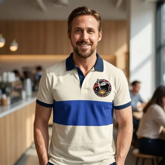 Discover Project Hail Mary 2026 Ryan Gosling Mission Patch Polo Shirt