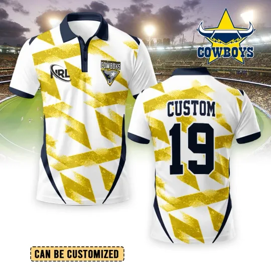 Discover North Queensland Cowboys Personalized Polo Shirt Gift For Fans