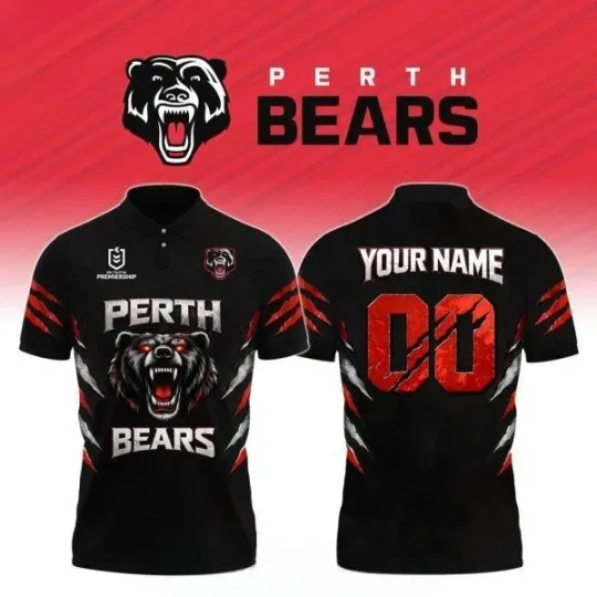 Discover Perth Bears Design 2026 Custom Polo Shirt