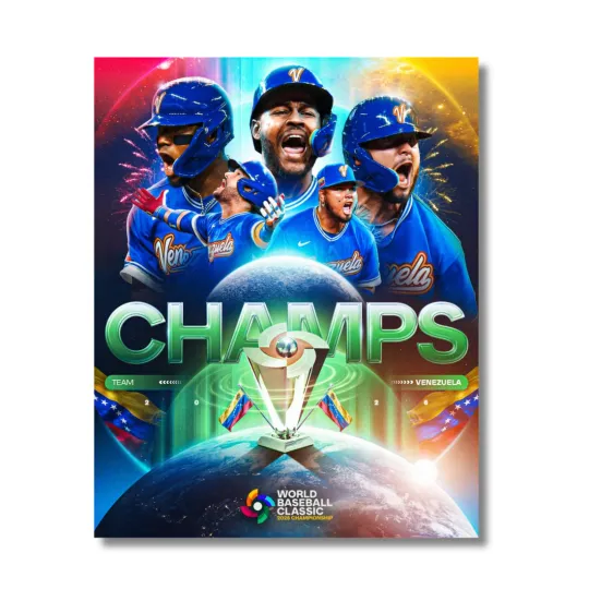 Discover Venezuela World Baseball Classic Final Championship 2026 Poster