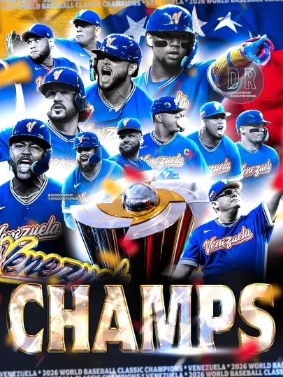Discover Venezuela World Baseball Classic Champions Poster