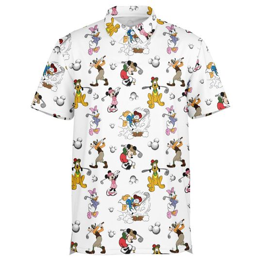 Discover Disney Mickey Mouse Golf And Recreation Club Polo, Dad Golfing Club, Retro Disney Sport Shirt, Disney Golf Club Donald Duck, Golf Gift