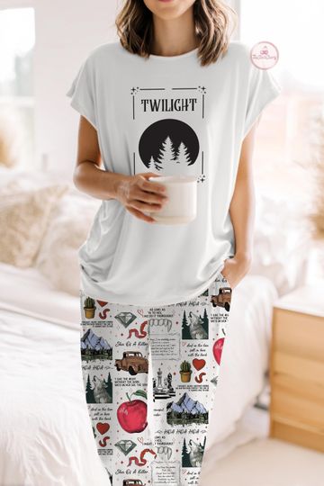 Discover Twilight Movies Pajama Set, Vampire Saga Sleepwear, Movies pajamas, Cozy Lounge Set for Women, Hoa Hoa Hoa Pajamas set, Womens pajamas