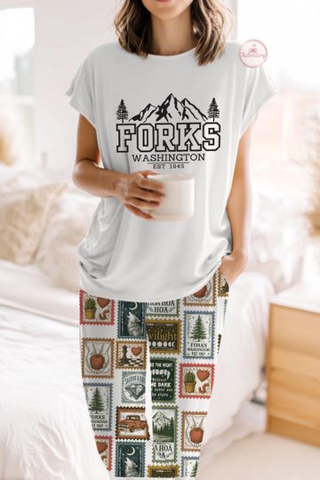 Discover Twilight Movies Pajama Set, Vampire Saga Sleepwear, Movies pajamas, Cozy Lounge Set for Women, Hoa Hoa Hoa Pajamas set, Womens pajamas