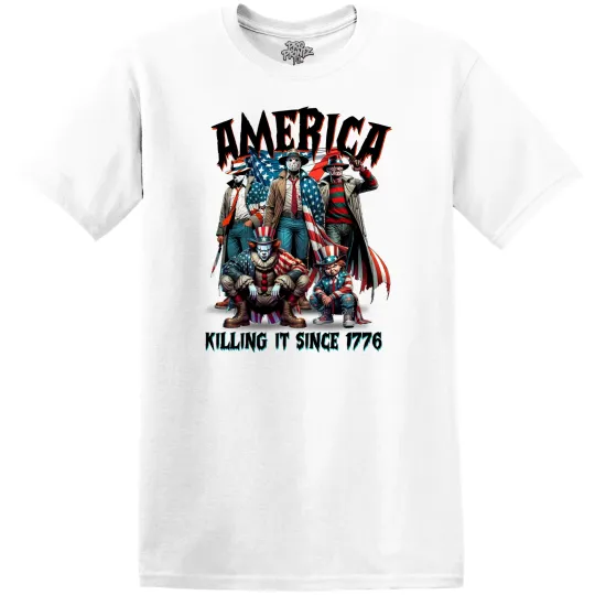 Discover America Horror T-Shirt - America Killing It Since 1766 - 4th of July