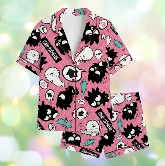 Discover Hot 2026 Badtz-Maru Pajamas, Funny Eggplant Pajamas Women, Cute Cartoon Vegetable Pajama Set