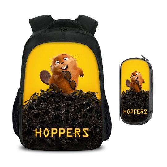 Discover Hoppers Cartoon Movie Double layered Backpack 2Pcs/Set Child School Backpack, Pencil Bags School Bags Mochila Rucksack