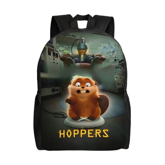 Discover Cartoon    Hoppers Movie  Backpack for Men Women Teenage Student Hiking Travel Daypack  College Canvas Bags Outdoor