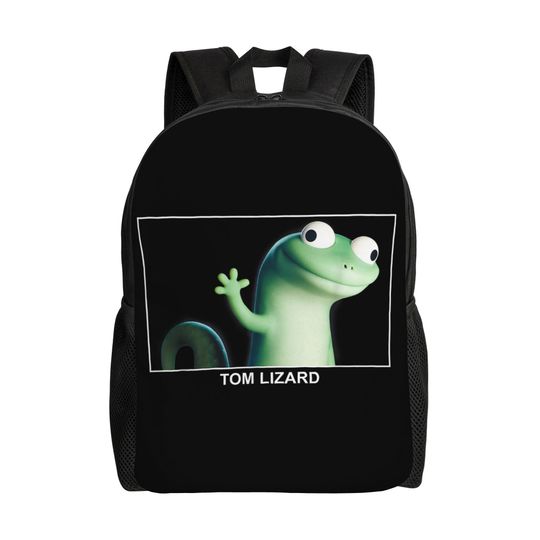 Discover Hoppers Tom Lizard Funny Face Empty Head Backpack Female  Pattern Backpacks Polyester Cute High School Bags Trekking Rucksack