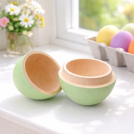 Personalized Engraved Wooden Easter Egg, Custom Color Egg, Funny Gift For Child 2