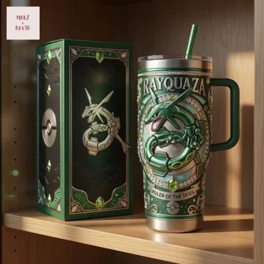 Discover Rayquaza Ruler of the Skies 40 oz Tumbler with Handle