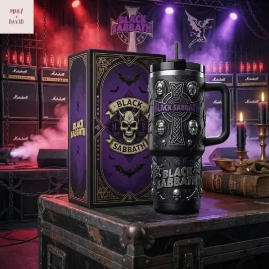 Black Sabbath 2026 40 oz Tumbler with Handle