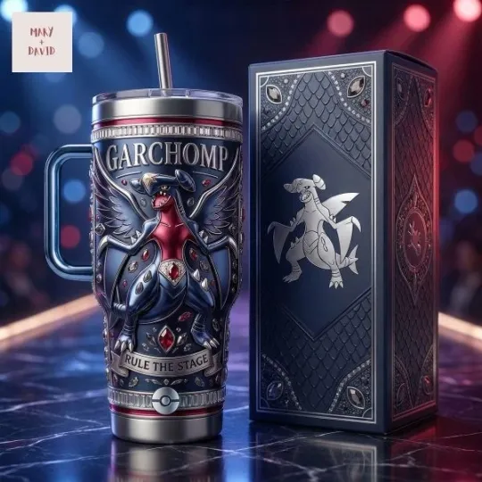 Discover Garchomp Rule The Stage 40 oz Tumbler with Handle