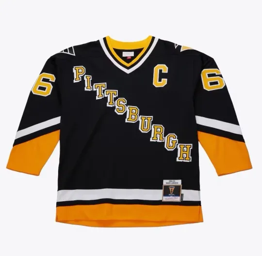Discover Mitchell & Ness Pittsburgh Penguins #66 Hockey Jersey Men’s