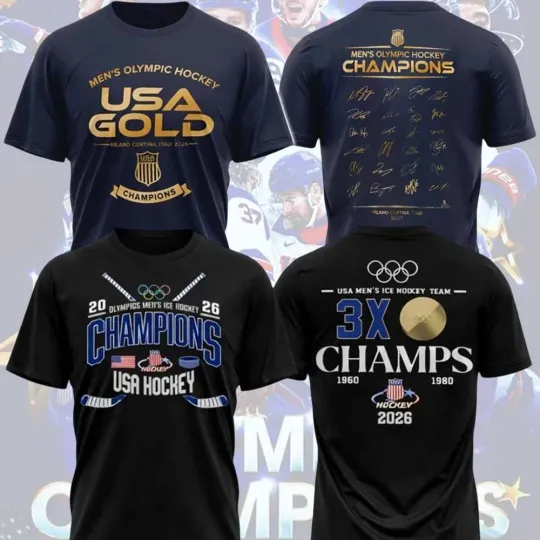 USA Hockey 2026 Men's Winter Olympics Gold Medal Unisex Gifts For Fans
