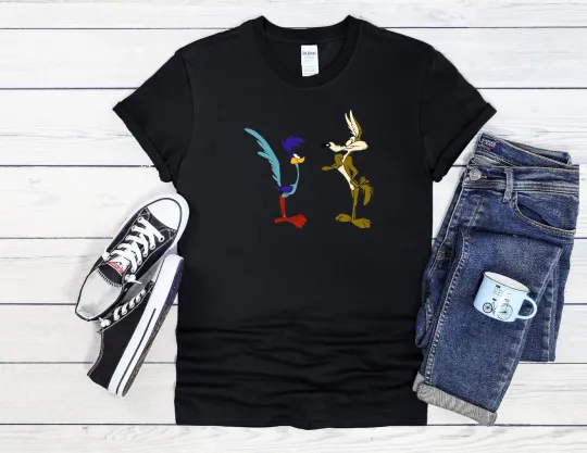 Discover Road Runner & Wile E Coyote T-Shirt Men Women Unisex Shirt Hoodie Baseball 4185