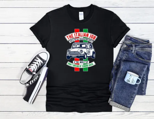 Discover The Italian Job T-Shirt Mini Cooper Men Women Unisex Shirt Hoodie Baseball 4169