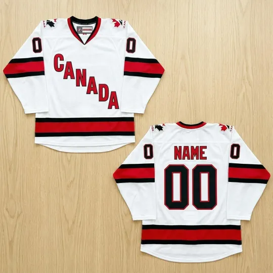 Discover Custom 2026 Canada Hockey Jersey – White Canada Hockey Jersey Stiched