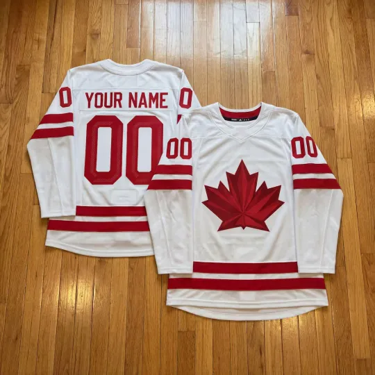 Discover Custom 2026 Canada Hockey Jersey – White Canada Hockey Jersey