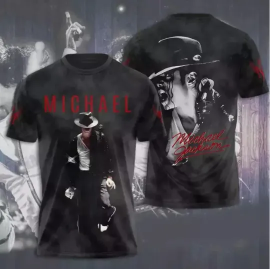 Unisex 3D Michael Jackson Shirt Singer Shirt For Men And Women T-Shirt