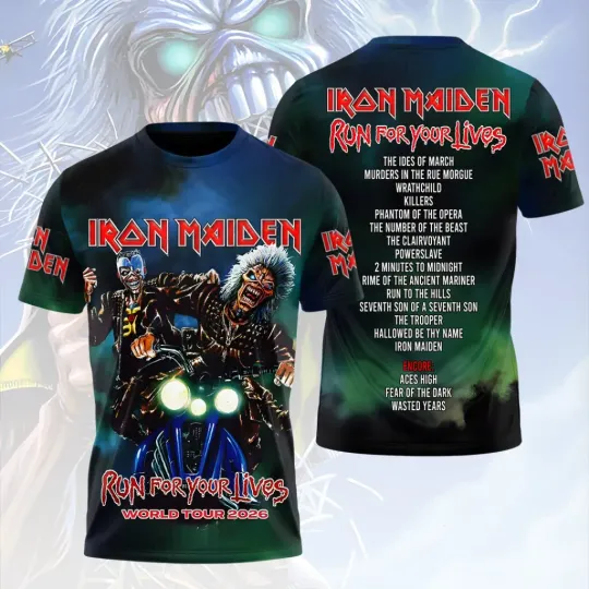 Discover i* Maiden 2026 World Tour 3D Apparel