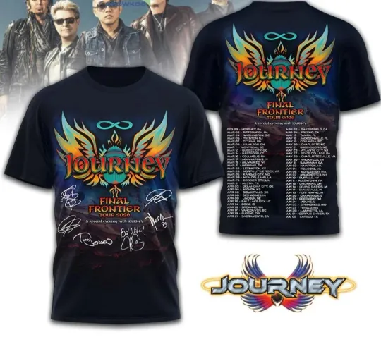 Discover Hot New Journey Final Frontier Tour 2026 3D T-Shirt