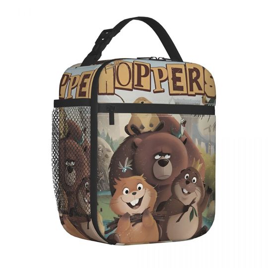 Discover Hoppers Cartoon Movie 2026 Thermal Insulated Lunch Bag for Office Portable Food Bag Thermal Cooler Lunch Box