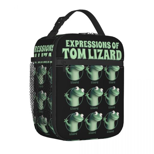 Discover Expressions Of Tom Lizard Hoppers Cartoon Movie Accessories Insulated Lunch Tote Bag For School Food Storage Bag Lunch Boxes