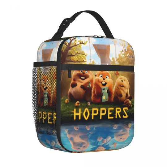 Discover Insulated Lunch Box Hoppers Cartoon Movie 2026 Merch Food Box Y2K Cooler Thermal Bento Box For School