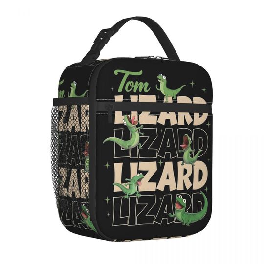 Discover Tom Lizard Hoppers Movie Insulated Lunch Bags Food Container Portable Cooler Thermal Bento Box For School Office