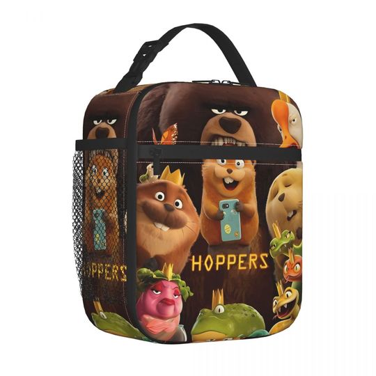 Discover Hoppers Cartoon Movie 2026 Thermal Insulated Lunch Bag for Travel Portable Food Bag Thermal Cooler Lunch Boxes