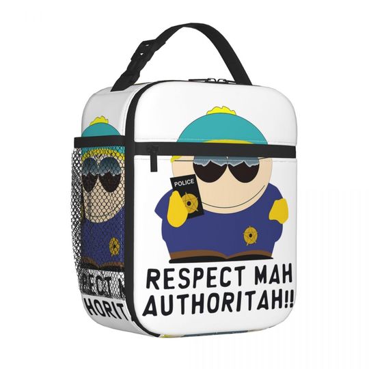 Discover Respect My Authoritah South-Parks Thermal Insulated Lunch Bag for Work Cartman Portable Food Bag Cooler Thermal Lunch Boxes