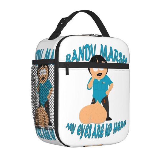 Discover Lunch Box My Eyes Are Up Here Randy Marsh South-Parks Accessories Lunch Food Box Harajuku Cooler Thermal Lunch Box For Work