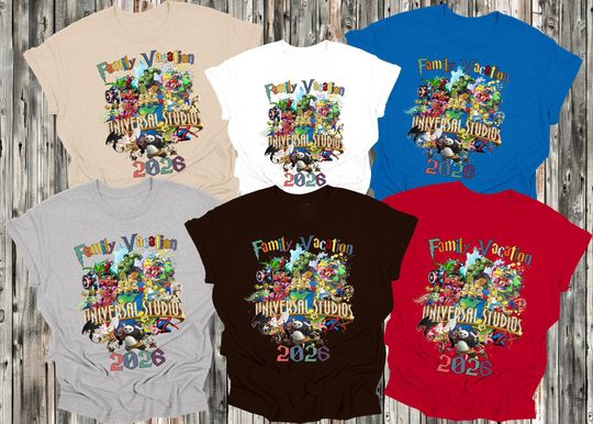 Universal Studios Shirts, Custom Universal Studios Shirts, Universal Studios Family Vacation Shirts 2026, Universal Studios Group Shirt
