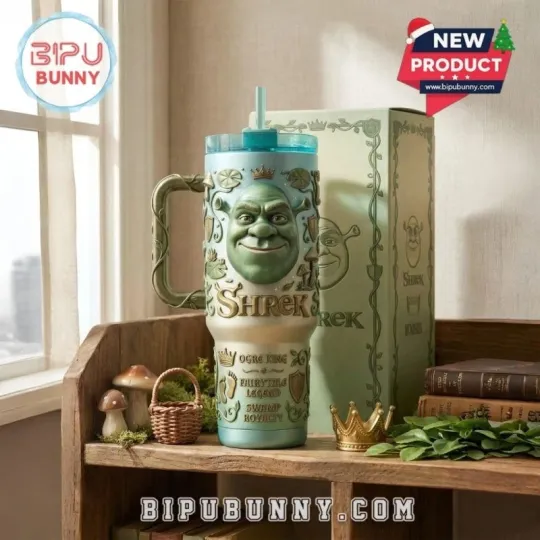 Discover Shrek 40oz Tumbler With Handle (No box)