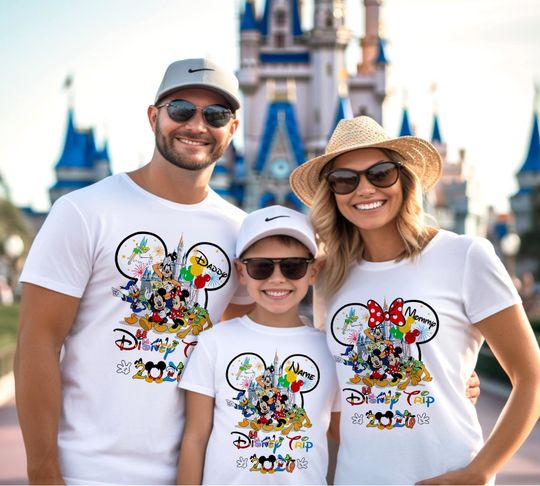 Discover Custom Disney Trip 2026 Family Shirts, Matching Vacation Tees, Magical Park Outfit