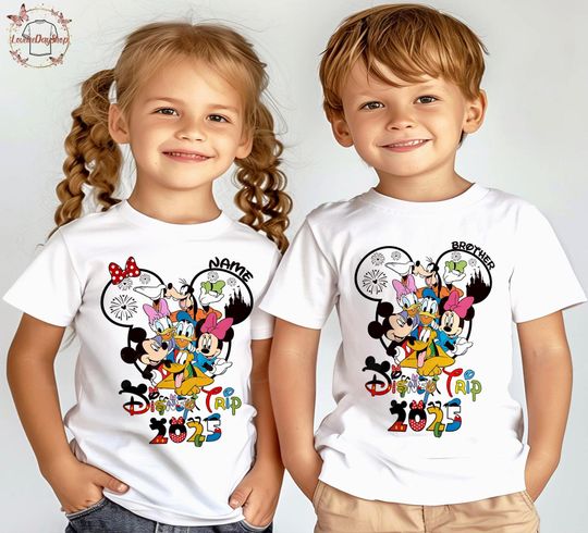Discover Personalized Disney Trip Shirts, Disneyland Shirts, Disney Vacation T-shirt, Disney Family Matching Shirt, Magical Castle Shirt, Disneyworld