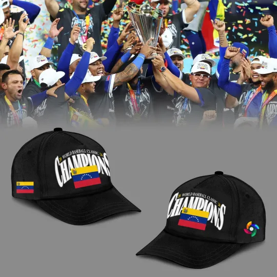 Discover Venezuela Champions 2026 World Baseball Classic Cap - Print Hat, One Size V01