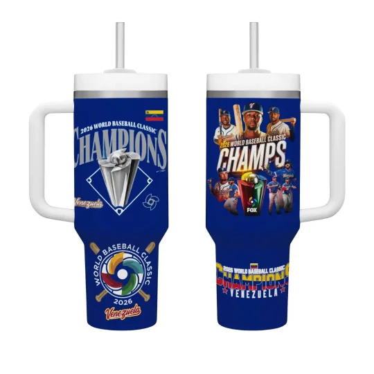 Discover Venezuela Team 2026 World Baseball Classic Champions Tumbler 40oz