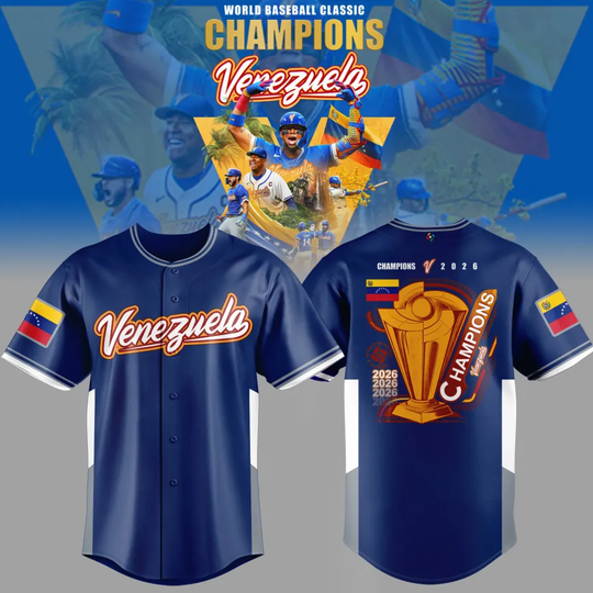 Discover Venezuela Baseball Champions 2026 World Baseball Classic - Size S to 5XL