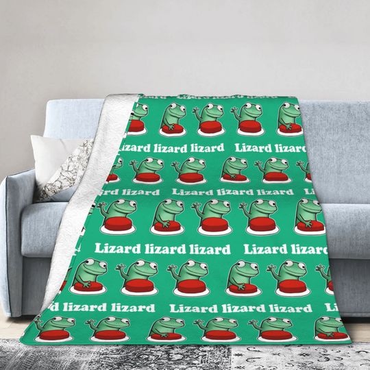 Discover Hoppers Tom Lizard Funny Meme  Blanket  Flannel Awesome Breathable Throw Blankets for Home Restaurant Summer,