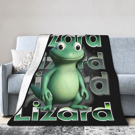 Discover Funny Tom Lizard Lizard Lizard Meme Film Fleece Blanket Hoppers Creative Throw Blankets for Bed Sofa Couch Plush Thin Quilt,