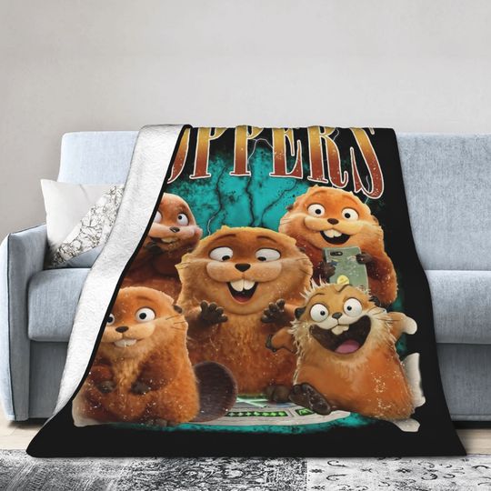 Discover Hoppers Cartoon Movie Blanket Coral Fleece Plush Textile Decor   Multifunction Warm Throw Blanket for Home Car Quilt