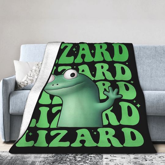 Discover Tom Lizard Lizard Lizard Meme Blankets Hoppers Wool Throw Blanket Bed Sofa Portable Ultra-Soft Warm Bedsprea,