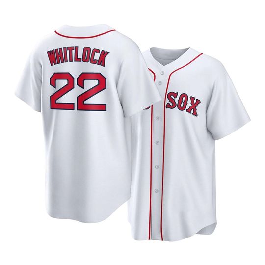 Discover Garrett Whitlock Boston Baseball Jersey,White Home Replica Stitched Shirt Man/Youth size,Custom Jersey