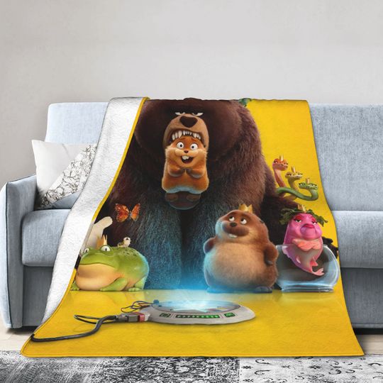 Discover Hoppers Cartoon Movie 2026 Blankets Flannel Textile Decor   Multifunction Super Warm Throw Blankets for Bedding Couch Quilt