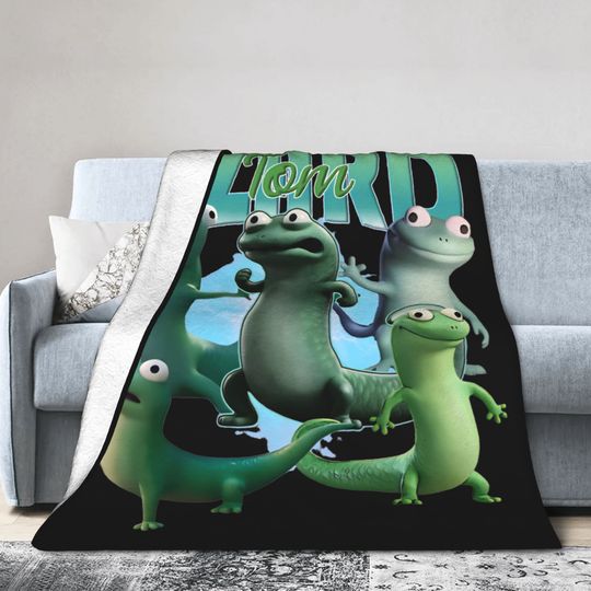 Discover Tom Lizard Movie Animation Knitted Blankets Hoppers Flannel Throw Blankets Personalised Ultra-Soft Warm Bedspreads,