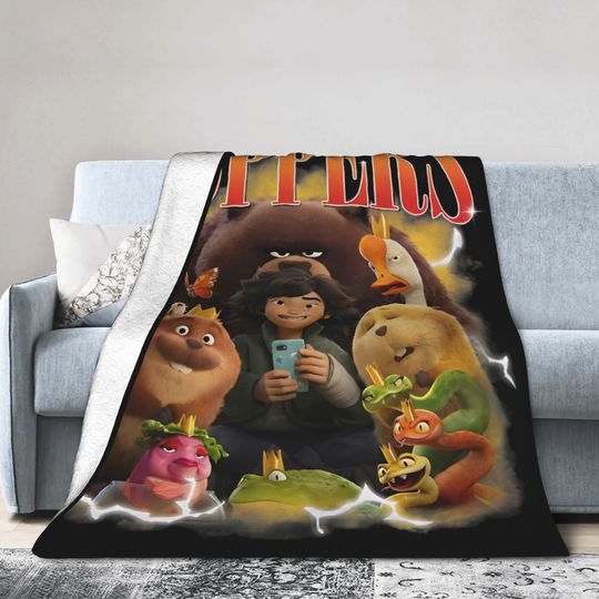 Discover Hoppers Cartoon Movie 2026 Blankets Flannel Decoration  Multi-function Lightweight Throw Blanket for Bed Office Bedspreads
